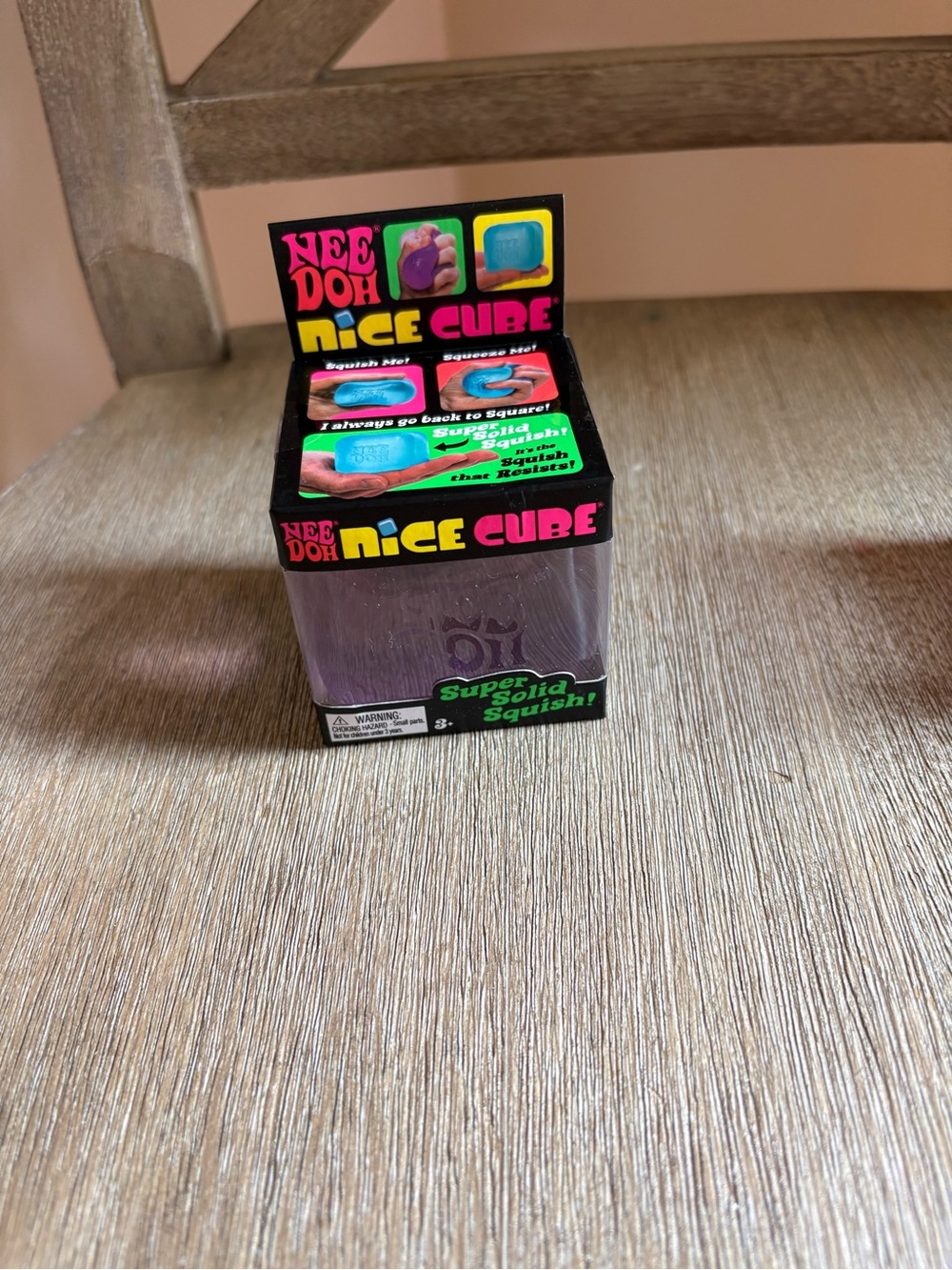 NeeDoh Nice Cube Super Solid Squish-Purple